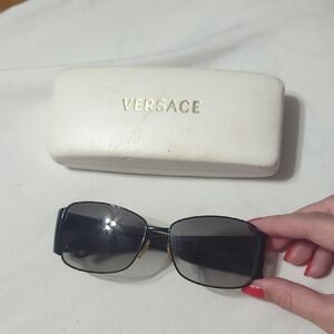 Versace Black and Gold Sunglasses